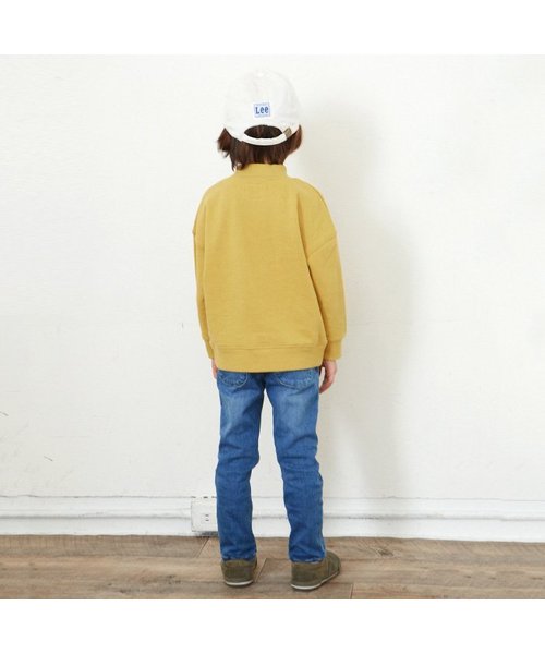apres les cours(アプレレクール)の「LEE BIGシルエットトレーナー(スウェット・キッズ・ネイビー/カーキ/マスタード・100/110/120/130/140/80/90)」の8枚目の写真