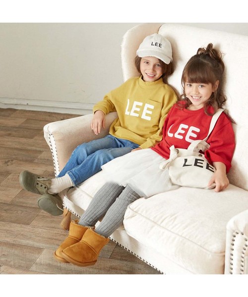 apres les cours(アプレレクール)の「LEE BIGシルエットトレーナー(スウェット・キッズ・ネイビー/カーキ/マスタード・100/110/120/130/140/80/90)」の18枚目の写真