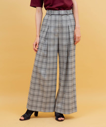 UNITED TOKYO | フレアチェックワイドパンツ(その他パンツ)