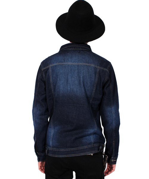 ８(eight)（エイト）の「デニムジャケット Ｇジャン ブルゾン（デニムジャケット・メンズ・ブラック/ブルー/インディゴブルー/ワンウォッシュ・MEDIUM/LARGE/X-LARGE）」の10枚目の写真