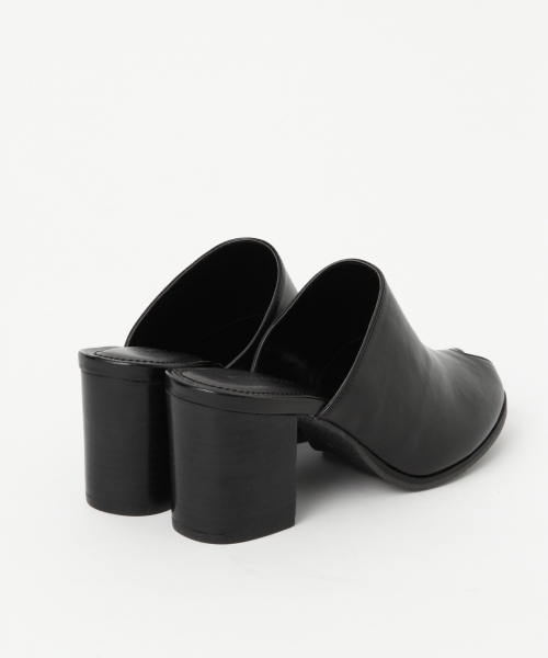 A part by(アパートバイ)の「オープントゥヒールサボ 785434(サンダル・レディース・ブラック/ベージュ・MEDIUM/LARGE)」の6枚目の写真