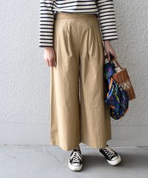 SHIPS Days STANDARD: コットン ストレッチ ワイドパンツ◇