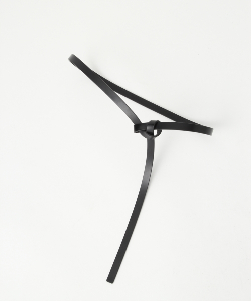 A part by(アパートバイ)の「レザーサッシュベルト 781632(ベルト・レディース・ブラック/ベージュ・FREE)」の4枚目の写真