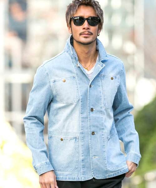 Asimocrafts カバーオール デニム オリジナルピンズ付き 鬼デニム ONI DENIM カバーオール 20oz シークレット スーパーラフ