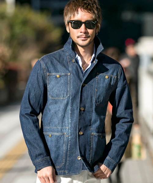 A.S.M(エーエスエム)の「10オンスデニムカバーオールジャケット A.S.M(エーエスエム)の「10オンスデニムカバーオールジャケット
