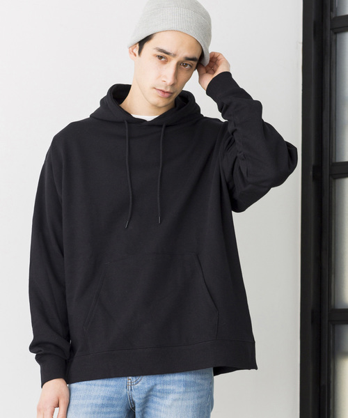 WEGO(ウィゴー)の「WEGO/ビッグシルエットカラーパーカー(パーカー・メンズ・イエロー/オレンジ/レッド/ピンク/ブラック/ベージュ/ホワイト/杢グレー/ロイヤルブルー/ライトパープル/ピンク系その他/グリーン系その他・MEDIUM/SMALL/LARGE)」の3枚目の写真