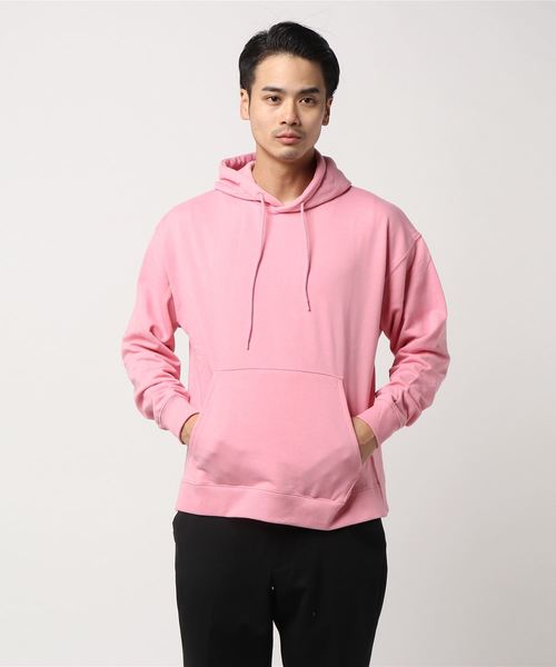 WEGO(ウィゴー)の「WEGO/ビッグシルエットカラーパーカー(パーカー・メンズ・イエロー/オレンジ/レッド/ピンク/ブラック/ベージュ/ホワイト/杢グレー/ロイヤルブルー/ライトパープル/ピンク系その他/グリーン系その他・MEDIUM/SMALL/LARGE)」の16枚目の写真