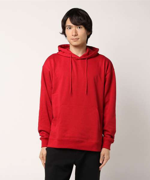 WEGO(ウィゴー)の「WEGO/ビッグシルエットカラーパーカー(パーカー・メンズ・イエロー/オレンジ/レッド/ピンク/ブラック/ベージュ/ホワイト/杢グレー/ロイヤルブルー/ライトパープル/ピンク系その他/グリーン系その他・MEDIUM/SMALL/LARGE)」の14枚目の写真