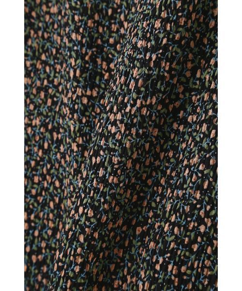 N.（N. Natural Beauty Basic）（エヌエヌナチュラルビューティーベーシック）の「フラワープリントプリーツマキシワンピース（ワンピース・レディース・ブラック/グリーン系その他・MEDIUM）」の5枚目の写真