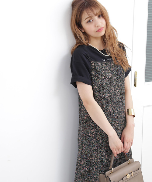 N.（N. Natural Beauty Basic）（エヌエヌナチュラルビューティーベーシック）の「フラワープリントプリーツマキシワンピース（ワンピース・レディース・ブラック/グリーン系その他・MEDIUM）」の10枚目の写真