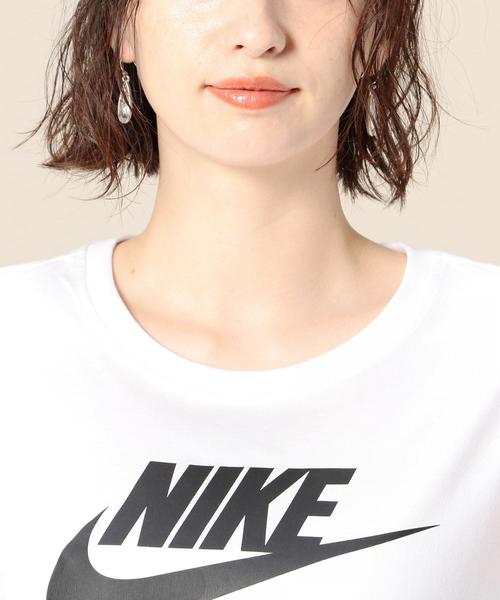 NIKE(ナイキ)の「<NIKE(ナイキ)>ロゴTシャツ(Tシャツ/カットソー・レディース・ホワイト/ブラック・MEDIUM)」の10枚目の写真