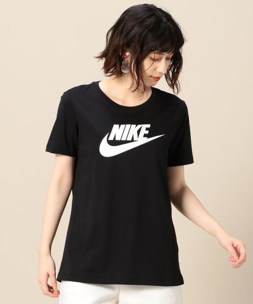 NIKE(ナイキ)の「<NIKE(ナイキ)>ロゴTシャツ(Tシャツ/カットソー・レディース・ホワイト/ブラック・MEDIUM)」の4枚目の写真