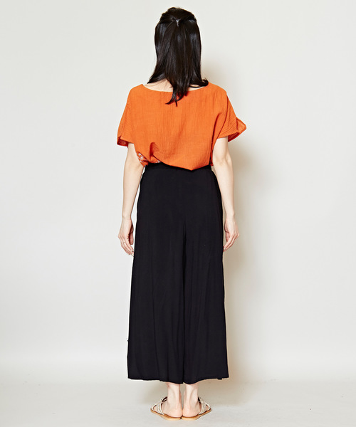 チャイハネ（チャイハネ）の「【チャイハネ】yul サイドスリットワイドパンツ（その他パンツ・レディース・ベージュ/ブラック/グリーン・FREE）」の6枚目の写真