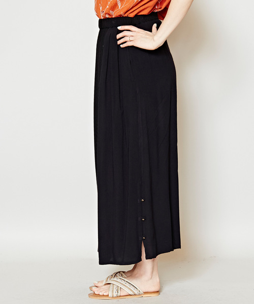 チャイハネ（チャイハネ）の「【チャイハネ】yul サイドスリットワイドパンツ（その他パンツ・レディース・ベージュ/ブラック/グリーン・FREE）」の5枚目の写真