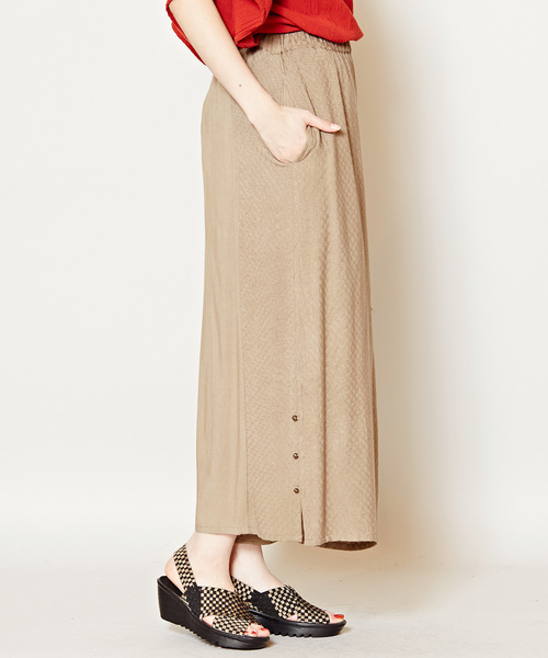 チャイハネ（チャイハネ）の「【チャイハネ】yul サイドスリットワイドパンツ（その他パンツ・レディース・ベージュ/ブラック/グリーン・FREE）」の11枚目の写真