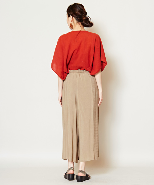 チャイハネ（チャイハネ）の「【チャイハネ】yul サイドスリットワイドパンツ（その他パンツ・レディース・ベージュ/ブラック/グリーン・FREE）」の12枚目の写真