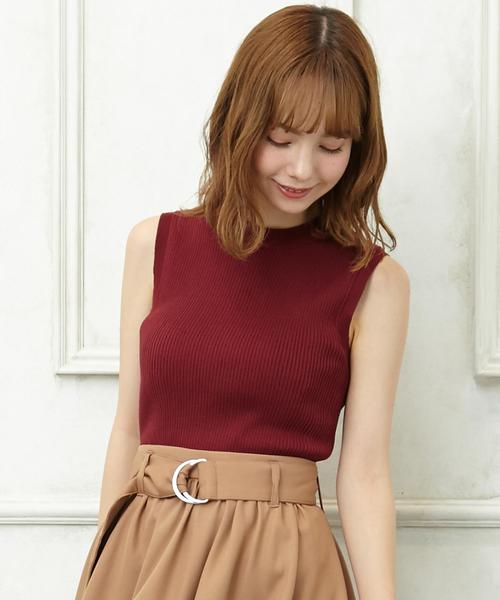 INGNI（イング）の「リブノースリ／ニット（ニット/セーター・レディース・パープル系/ボルドー/グリーン/ブラウン/その他/オフホワイト/カーキ/ブラック/ワイン系・M）」の8枚目の写真