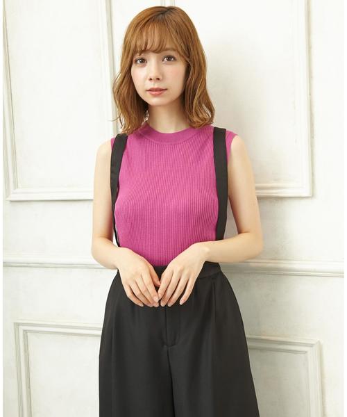 INGNI（イング）の「リブノースリ／ニット（ニット/セーター・レディース・パープル系/ボルドー/グリーン/ブラウン/その他/オフホワイト/カーキ/ブラック/ワイン系・M）」の15枚目の写真