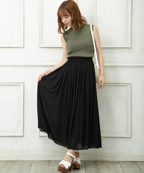 INGNI（イング）の「リブノースリ／ニット（ニット/セーター・レディース・パープル系/ボルドー/グリーン/ブラウン/その他/オフホワイト/カーキ/ブラック/ワイン系・M）」の12枚目の写真