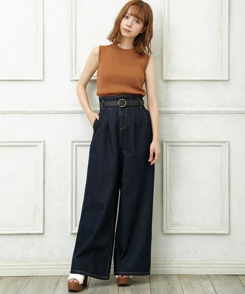 INGNI（イング）の「リブノースリ／ニット（ニット/セーター・レディース・パープル系/ボルドー/グリーン/ブラウン/その他/オフホワイト/カーキ/ブラック/ワイン系・M）」の11枚目の写真