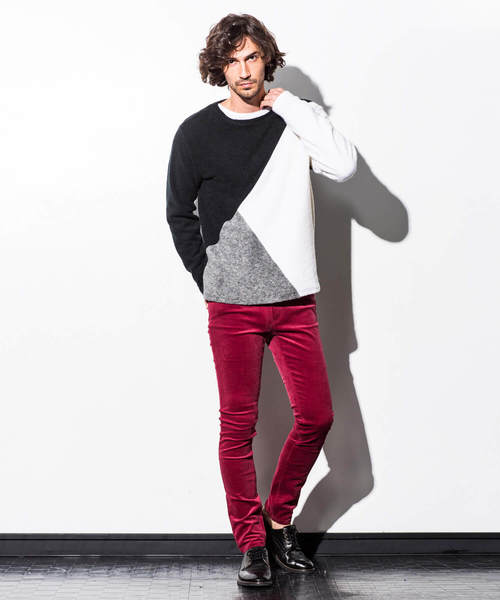 AZ by junhashimoto(エーゼイ バイ ジュンハシモト)の「AZ by junhashimoto(エーゼイ バイ ジュンハシモト)Tシャツ付ブロッキングカラーニット(ニット/セーター・メンズ・ブラック/ベージュ/グリーン・SMALL/MEDIUM/LARGE/X-LARGE)」の8枚目の写真