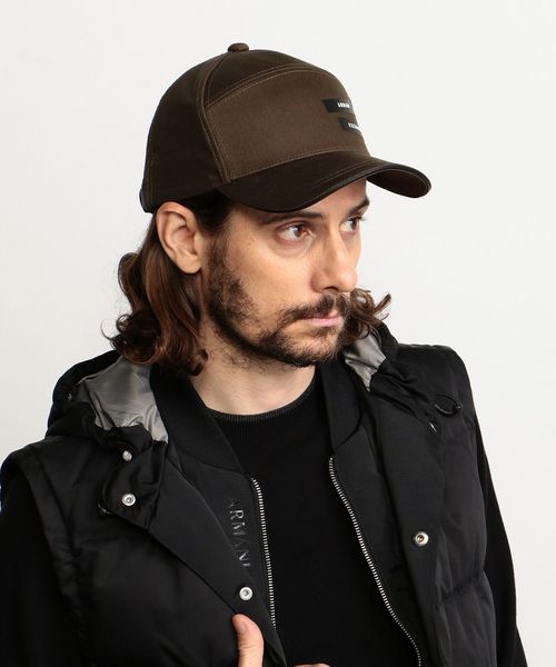 ARMANI EXCHANGE(アルマーニエクスチェンジ)の「【A|Xアルマーニ エクスチェンジ】バイカラ―ロゴ ベースボールキャップ(キャップ・メンズ・ホワイト/ブラック/ブラウン・FREE)」の4枚目の写真