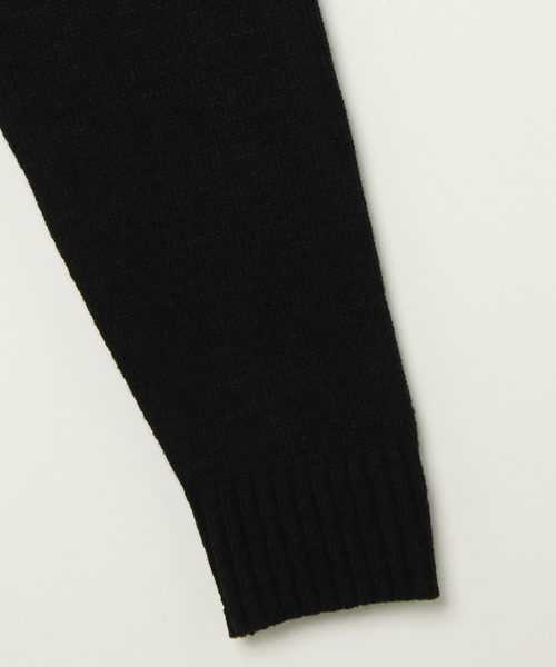 VENCEEXCHANGE（ヴァンスエクスチェンジ）の「アクリルジャガードラインロゴプルオーバー（ニット/セーター・メンズ・ブラック/ホワイト・MEDIUM/LARGE/M/L）」の8枚目の写真