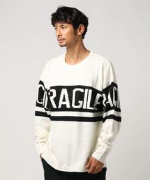 VENCEEXCHANGE | アクリルジャガードラインロゴプルオーバー(ニット/セーター)