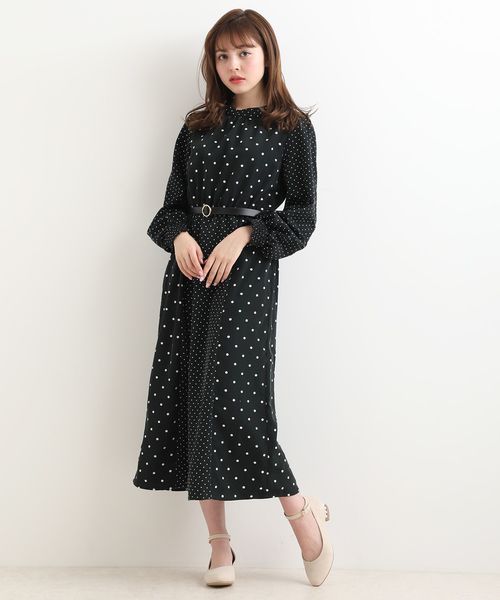 珍しい Micoameri ドットワンピース黒 21年春夏再入荷