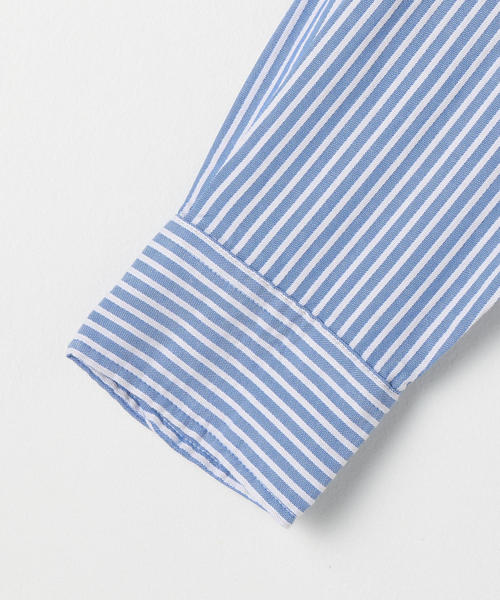 coen（コーエン）の「オックスフォードドビーストライプレギュラーカラーシャツ（シャツ/ブラウス・メンズ・パープル/ワインレッド/ネイビー・X-LARGE/LARGE/MEDIUM/SMALL）」の8枚目の写真