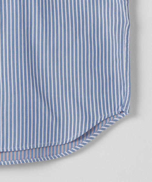 coen（コーエン）の「オックスフォードドビーストライプレギュラーカラーシャツ（シャツ/ブラウス・メンズ・パープル/ワインレッド/ネイビー・X-LARGE/LARGE/MEDIUM/SMALL）」の7枚目の写真