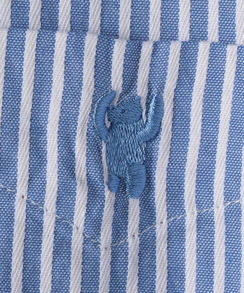 coen（コーエン）の「オックスフォードドビーストライプレギュラーカラーシャツ（シャツ/ブラウス・メンズ・パープル/ワインレッド/ネイビー・X-LARGE/LARGE/MEDIUM/SMALL）」の5枚目の写真