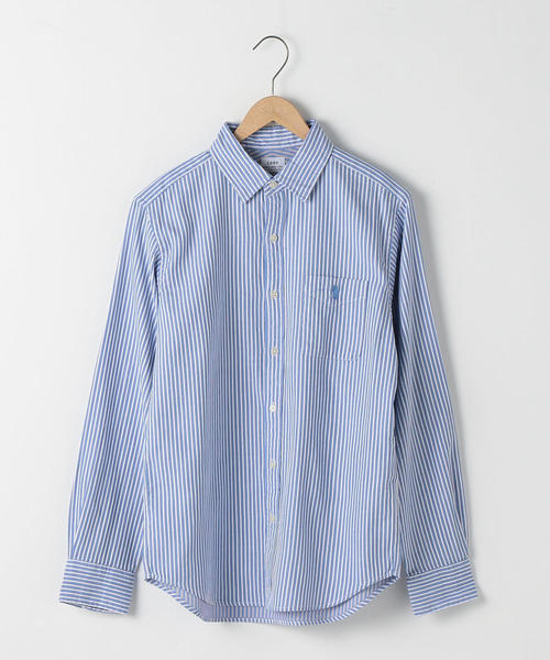 coen（コーエン）の「オックスフォードドビーストライプレギュラーカラーシャツ（シャツ/ブラウス・メンズ・パープル/ワインレッド/ネイビー・X-LARGE/LARGE/MEDIUM/SMALL）」の12枚目の写真