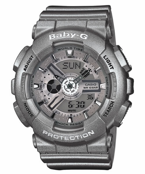 G-SHOCK（ジーショック）の「Baby-G BA-110,111 Series　【WOMEN】（アナログ腕時計・レディース・シルバー/ブラック×ゴールド・FREE）」の2枚目の写真