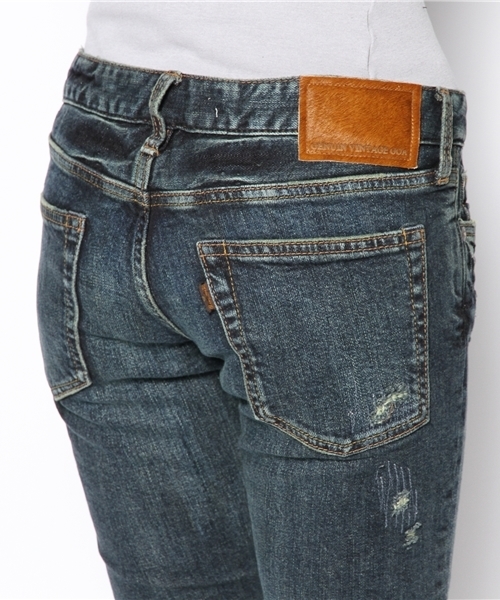 goa（ゴア）の「10ozデニムスキニーパンツ（デニムパンツ・レディース・ブラック/インディゴブルー・SMALL/MEDIUM）」の6枚目の写真