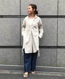 コーデュロイシャツワンピース