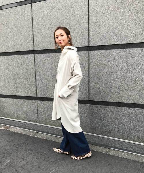 meJane(ミージェーン)の「コーデュロイシャツワンピース(シャツワンピース・レディース・アイボリー/モカ・フリー)」の11枚目の写真