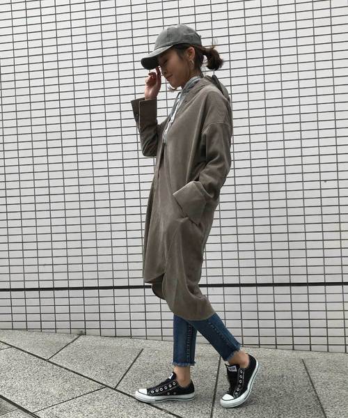 meJane(ミージェーン)の「コーデュロイシャツワンピース(シャツワンピース・レディース・アイボリー/モカ・フリー)」の14枚目の写真