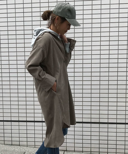 meJane(ミージェーン)の「コーデュロイシャツワンピース(シャツワンピース・レディース・アイボリー/モカ・フリー)」の15枚目の写真