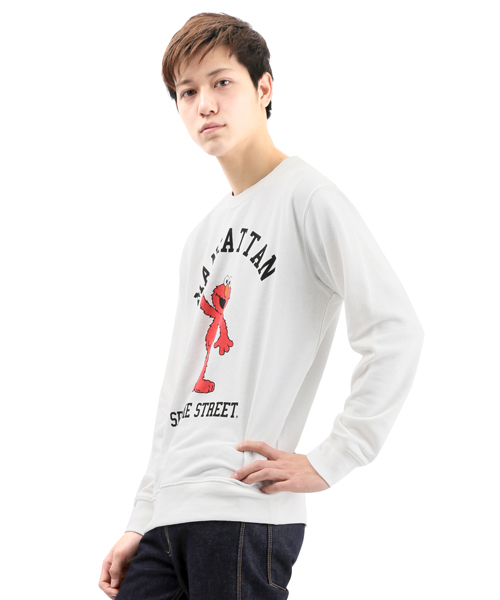 WEGO（ウィゴー）の「WEGO/SESAME STREETスウェット（スウェット・メンズ・ホワイト/ブルー・MEDIUM/LARGE）」の10枚目の写真