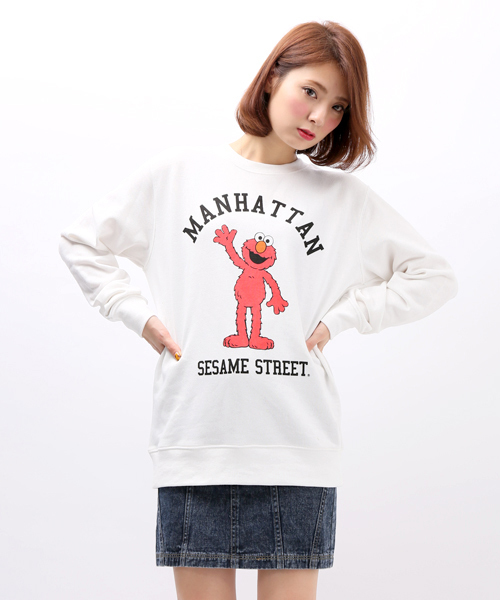 WEGO（ウィゴー）の「WEGO/SESAME STREETスウェット（スウェット・メンズ・ホワイト/ブルー・MEDIUM/LARGE）」の13枚目の写真