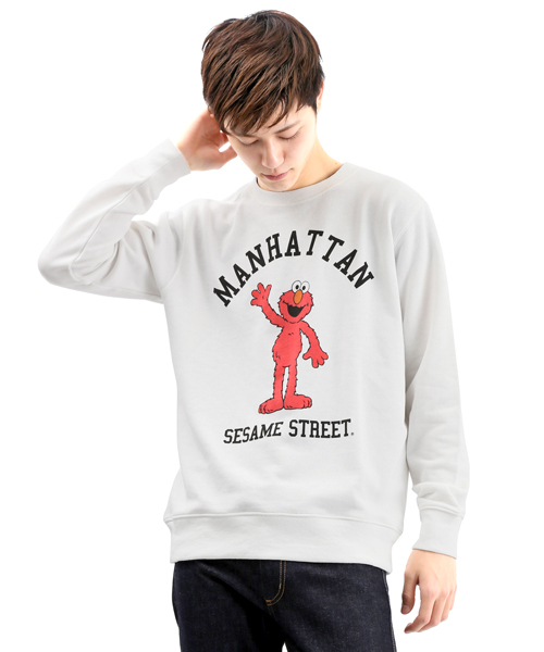 WEGO（ウィゴー）の「WEGO/SESAME STREETスウェット（スウェット・メンズ・ホワイト/ブルー・MEDIUM/LARGE）」の14枚目の写真