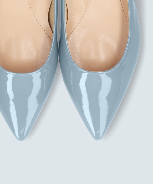 MAMIAN（マミアン）の「iCoN COLORS / ポインテッドトゥ エナメル フラットパンプス（パンプス・レディース・ブラック/アイボリー/ベージュ系その他/グレイッシュベージュ/ネイビー/ブラウン/ブラウン系その他/グレー系その他/コーラル/ミント/モカ/ダークネイビー/グレイッシュブルー・22.5cm/23.5cm/24.5cm/23.0cm/24.0cm/25.0cm）」の16枚目の写真