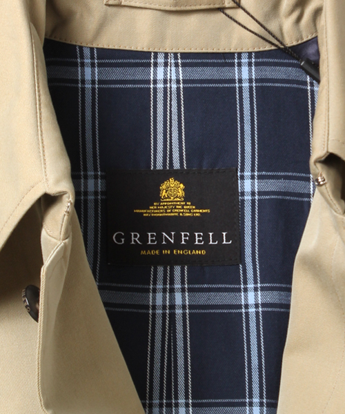 International Gallery BEAMS（インターナショナルギャラリービームス）の「□Grenfell / PIMLICO （トレンチコート・メンズ・ネイビー/ベージュ・40/36/38）」の4枚目の写真