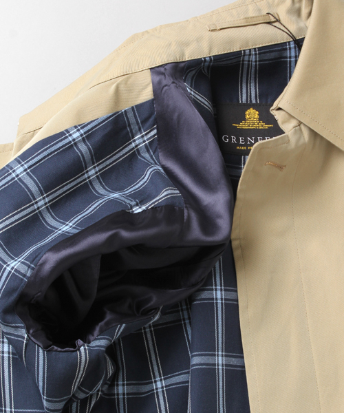 International Gallery BEAMS（インターナショナルギャラリービームス）の「□Grenfell / PIMLICO （トレンチコート・メンズ・ネイビー/ベージュ・40/36/38）」の6枚目の写真