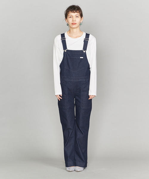 Wrangler(ラングラー)の「<Wrangler>フレアデニムオーバーオール(サロペット/オーバーオール・レディース・ネイビー・MEDIUM)」の9枚目の写真