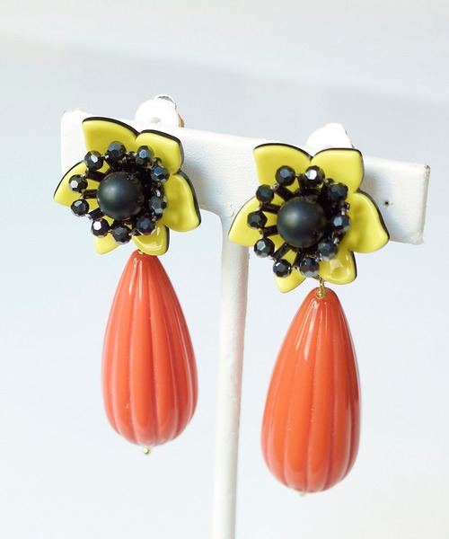 関税/送料込み【en route】18Kフラワードロップイヤリング drop pearl earring ～ﾄﾞﾛｯﾌﾟﾊﾟｰﾙｲﾔﾘﾝｸﾞ | flower／フラワー公式通販