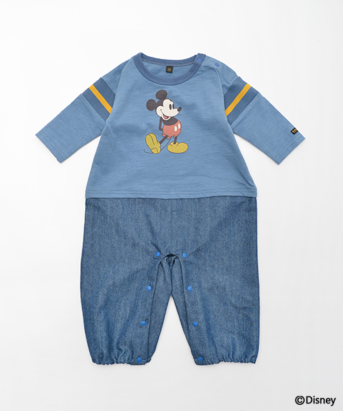 Disney ディズニー の Mkオトコノコロンパース ミッキー 70 80cm ロンパース Wear