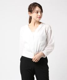 ehka sopo | 楊柳バックリボンブラウス(シャツ/ブラウス)