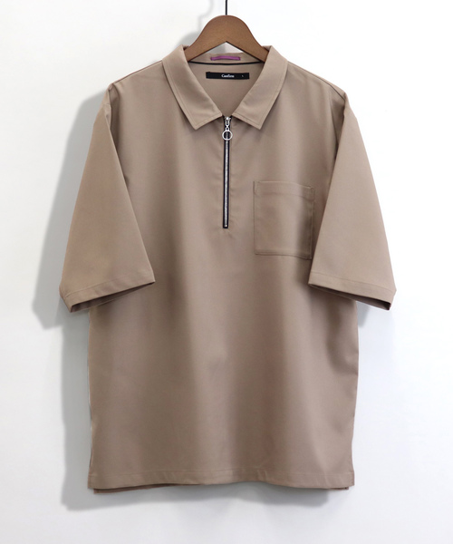 Confirm（コンファーム）の「Confirm / コンファーム ハーフジップシャツ（シャツ/ブラウス・メンズ・ネイビー/ブラック/ベージュ・M/L）」の2枚目の写真